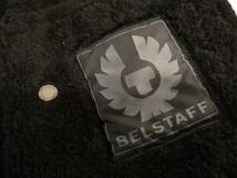 Belstaff ベルスタッフ ムートンジャケット レザー 本革 ファー 羊毛皮 ユーズド加工 ボア ブルゾン サイズ50 店舗受取可_画像5