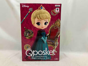 未開封品 バンプレスト エルサ A(マント:ダークパープル) Disney Characters Q posket -Elsa Coronation Style- 「アナと雪の女王」