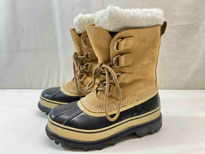 SOREL ソレル CARIBOU ウィメンズ カリブー NL1005-280 スノーブーツ 23.0cm ベージュ ブラック