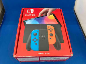 初期化済み　動作確認済み　Nintendo Switch(有機ELモデル) Joy-Con(L)ネオンブルー/(R)ネオンレッド(HEGSKABAA)