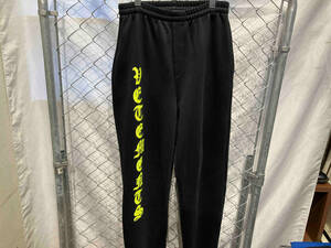 VETEMENTS ANARCHY LOGO SWEAT Trousers ロゴスウェットロングパンツ M ヴェトモン ブラック タグ付