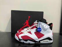 NIKE ナイキ AIR JORDAN 6 Carmine エアジョーダン6 カーマイン CT8529-106 スニーカー 28cm ホワイト レッド メンズ シューズ 靴_画像1