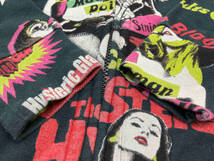 HYSTERIC GLAMOUR ヒステリックグラマー ガール総柄 ジップパーカー 0234CF02 L ブラック_画像7