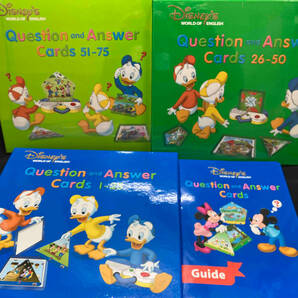 ワールドファミリー クエスチョン＆アンサーカードセット ディズニー Disney 英語教材 英語 子供英語 ワールドオブイングリッシュの画像1