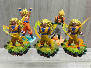 ［ 現状品 ］BANDAI ドラゴンボール　カプセル　スーパーサイヤ人3孫悟空 / ゴジータ / スーパーサイヤ人孫悟空　5体セット パーツ欠品あり