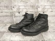 FOOT THE COACHER フットザコーチャー BROGUE COMMAND BOOTS ワークブーツ レザー サイズ表記7 ブラック 店舗受取可_画像1