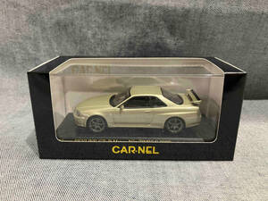 ヒコセブン CAR-NEL 1/43 ニッサン スカイライン GT-R Mスペック2 ニュル(BNR34) 2002 silica brass(ゆ30-02-11)