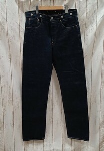 Levi's S702-XX 90s ジーンズ デニム 1920年代復刻 日本製 サスペンダーボタン サイズW34(Ｌ) リーバイス 濃紺 メンズ アメカジ