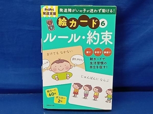 鴨093 PriPri発達支援 発達障がいの子が迷わず動ける！ 絵カード6 ルール・約束 世界文化社