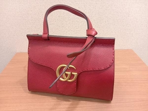 GUCCI／トップハンドル GGマーモント／442622／ハンド バッグ