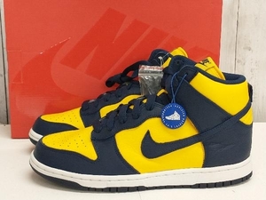 【鑑定済み】NIKE DUNK HIGH QS/スニーカー/ナイキ/ダンクハイ/ MICHIGAN /850477 -700/26.5cm