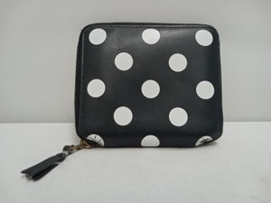 COMME des GARCONS folding twice purse compact wallet polka dot black use impression have Comme des Garcons 