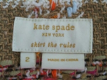 kate spade ケイトスペード 024-120028 タイトスカート ツイード レディース サイズ2_画像3