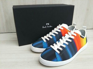 Paul Smith ポーススミス MIYATA Bright Horizon Stripe Carf Leather グラデーション スニーカー メンズ UK7 替えシューレース・箱有