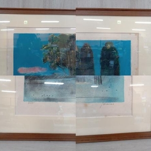 guiramand 夏のいる風景 証明書有り約92cm×72cm 風景 馬 白馬の画像3