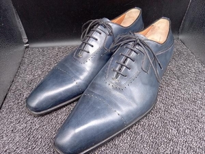 SANTONI サントーニ サイズ７ ビジネスシューズ 10362 紺色 約25.5CM メンズシューズ レザー