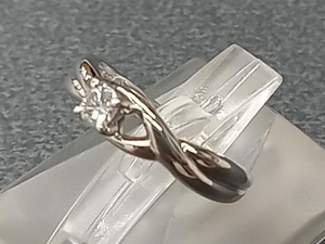 Pt900 プラチナ ＃6 D0.12ct 3.45g リング 指輪 アクセサリー