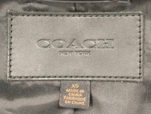 COACH コーチ シングル ライダース ジャケット ブラック XS 店舗受取可_画像3