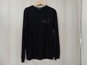 Aries TEMPLE LS TEE 長袖Tシャツ ブラック 店舗受取可