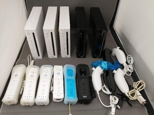 ジャンク 任天堂 Wii 本体5台まとめセット Wiiリモコン、ヌンチャク付属