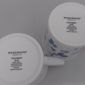 WEDGWOOD ウェッジウッド マグカップ 2客 スロトベリーブルー 箱付 ブランド食器の画像6