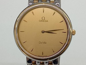 OMEGA　オメガ　De Ville　デビル　7200.11　電池式　クォーツ　ゴールド×シルバー　メンズ腕時計　箱付　 店舗受取可