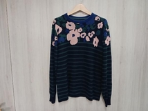 sacai FLORAL STRIPE SWEATER／14-00548M ニット サカイ サイズ3 店舗受取可_画像1