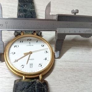ジャンク CORUM コルム クォーツ ケース18K デイト 腕時計の画像7