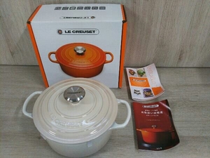 ルクルーゼ LE CREUSET ココットロンド 18㎝ 1.8L メレンゲ 両手鍋 鋳物 ホーロー フランス 料理 調理器具