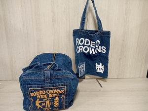 現状品 RODEO CROWNS ロデオクラウン　デニム　キューブ&トートバッグ　セット　ノベルティ