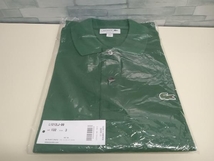 美品 LACOSTE ラコステ L1212LJ-99 グリーン 半袖 ポロシャツ 定番 新品タグ付き_画像1