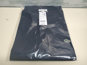 美品 LACOSTE ラコステ PH7937J-99 ネイビー 半袖 ポロシャツ スリムフィットソリッドポロシャツ 新品タグ付き