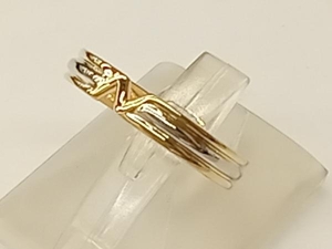 NINA RICCI K18|Pt900 Nina Ricci желтое золото платина #14 3.39g бренд аксессуары кольцо кольцо 