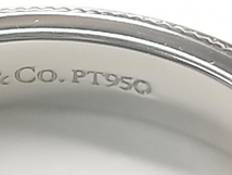 Tiffany ＆ Co.／Pt950 ミルグレインリング ティファニー プラチナ＃7.5 5.20g ブランドアクセサリー 指輪 リング_画像6
