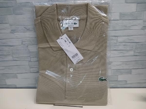 美品 LACOSTE ラコステ L1212LJ-99 半袖 ポロシャツ カーキ 定番 新品タグ付き