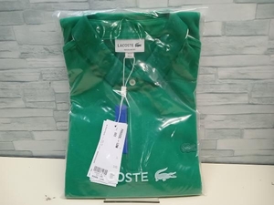 美品 LACOSTE ラコステ PH5522L 半袖ポロシャツ グリーン レギュラーフィットストレッチ　パリポロ新品タグ付き