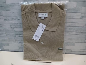 美品 LACOSTE ラコステ L1212LJ-99 半袖 ポロシャツ クラシックフィット ベージュ 定番 新品タグ付き