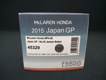 EBBRO 1/43 McLaren Honda MP4-30 Japan GP No.22 Jenson Button エブロ_画像2