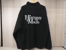 冬 HUMAN MADE×Girls Dont Cry ガールズドントクライ×ヒューマンメイ 2020AW P/O FlEECE JACKET XL ブラック 黒_画像2