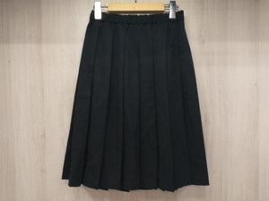冬 BLACK COMME des GARCONS ブラックコムデギャルソン スカート 1F-S002 ウール100% XS ブラック 黒 プリーツ