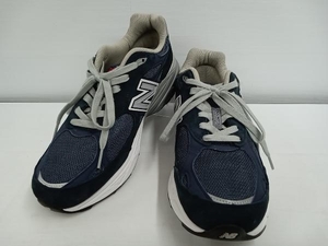 美品 New Balance ニューバランス M990NB3 USA製 スニーカー ネイビー 27.5cm メンズ スポーツ