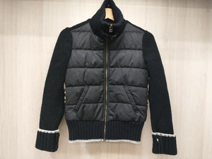 冬 BURBERRY BLUE LABEL バーバリーブルーレーベル 中綿ジャケット ブルゾンニット切替 FCF33-800-09 38 (M相当)