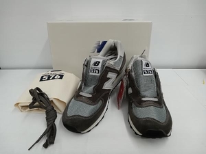 【箱付】美品 New Balance ニューバランス Made in UK 576 AGG／OU576AGG スニーカー グレー×ミント 28cm メンズ 保存袋付