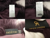 美品 タグ付き★SAGA FURS サガ ファーズ ブルーフロストフォックス ストール マフラー ティペット毛皮 ・ファー 小物 / パープル_画像4