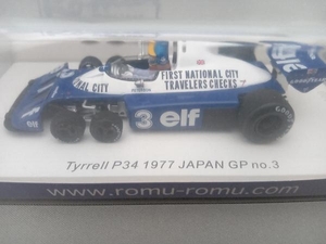 SparkModel　スパークモデル　Tyllell P34 1977 JAPAN GP 日本GP no.3 R.Peterson R.ピーターソン