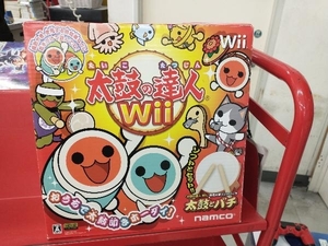 ジャンク ※ソフトなし 太鼓の達人 Wii 太鼓とバチ 台座な折れあり