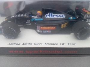 Spark model スパークモデル1/43 Andrea Moda S921 Monaco GP モナコGP1992 #34 Roberto Moreno　R.モレノ