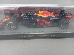 Spark model 1/43 Red Bull Racing Honda RB16B No.33 Red Bull Racing Winner Dutch GP 2021 Max Verstappen With Pit Board