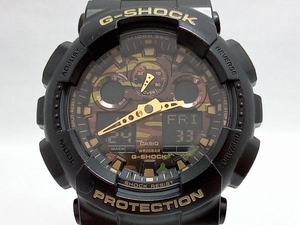 ジャンク 【1円スタート】CASIO G-SHOCK GA-100CF クォーツ 腕時計(ゆ24-05-20)