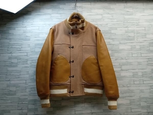 COMME des GARCONS JUNYA WATANEBE コムデギャルソン ジュンヤワタナベ AW19 COWHIDE VARSITY JACKET レザージャケット カウレザー 牛革